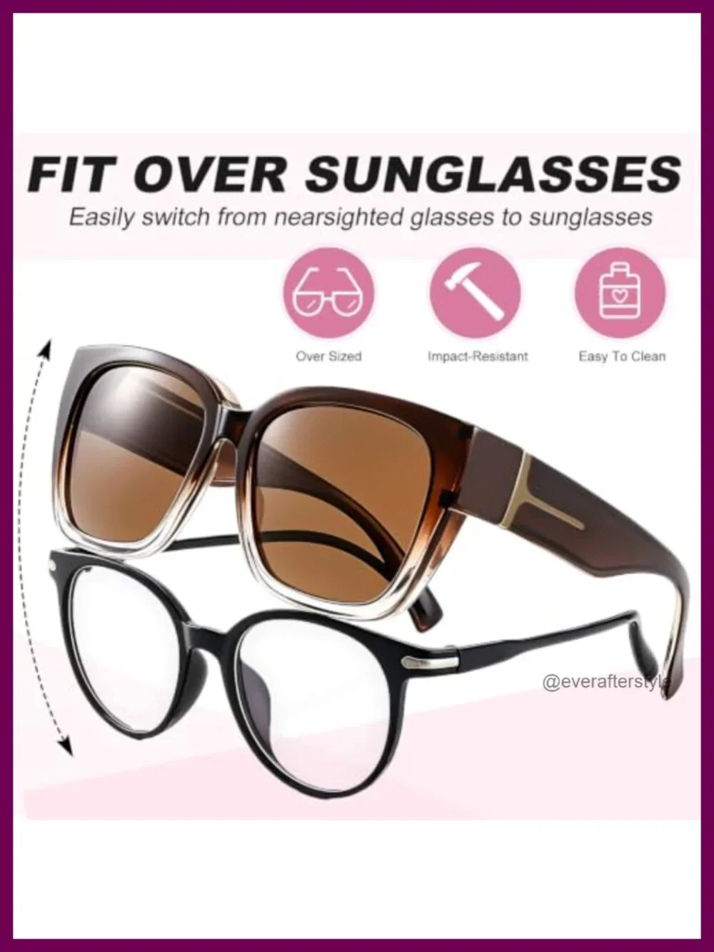 Oversized Over Glasses Sunglasses 3 Pack Polarized UV400 Fit Over Prescription